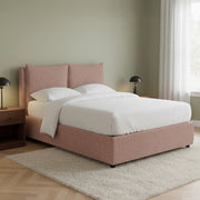 Falmouth, Letto Piazza e Mezza Sfoderabile Made in Italy, Rosa