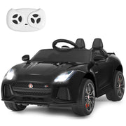 Macchina Jaguar F-type SVR 12 V per bambini con telecomando, Macchina a batterie con musica e storie Nero-Macchinine giocattoli
