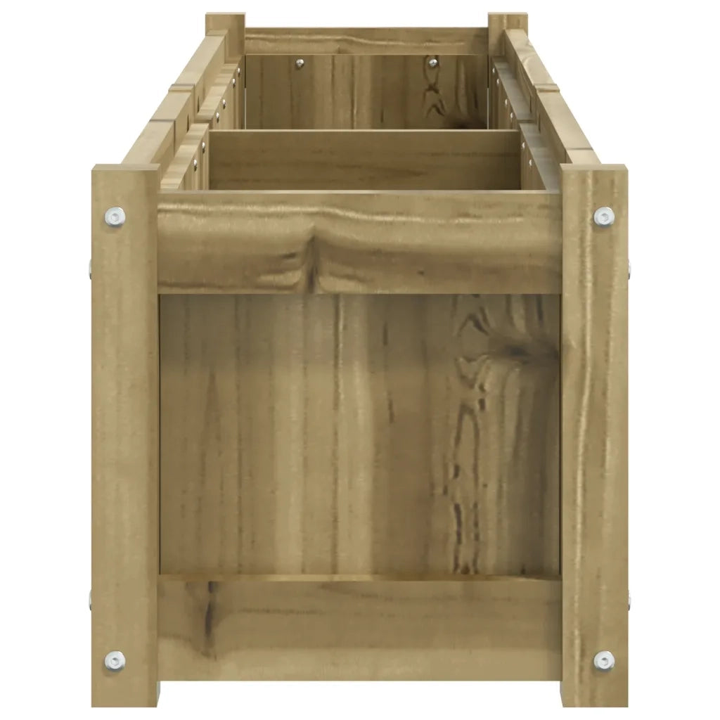 Fioriera da Giardino-Vaso da Esterno 150x31x31 cm in Legno di Pino Impregnato