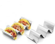 Sostegni per Tacos in Acciaio Inossidabile 304 - 2 pezzi - 22,5 x 10 x 5 cm - Facili da Pulire