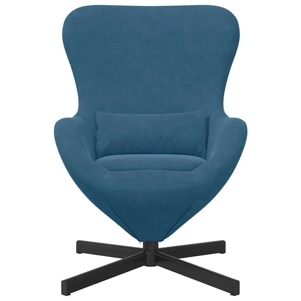 Poltrona uovo Blu 63 x 73 x 90 cm Velluto 42002755