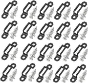 20 set di viti di fissaggio per pannelli di mobilio con chiodi a scorrimento nascosto per installazione di canali nascosti - adatto per armadi, armadi a combinazione, armadi per abiti, mensole e scaffali per libri - 43x11x9mm