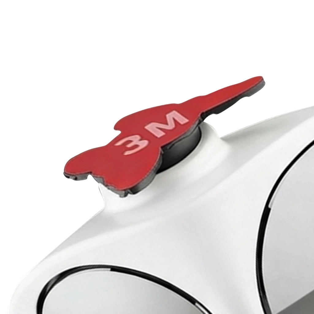 Specchio Auto Ausiliario Doppia Visione Destra Regolabile 360° Bianco / Grigio Avizar