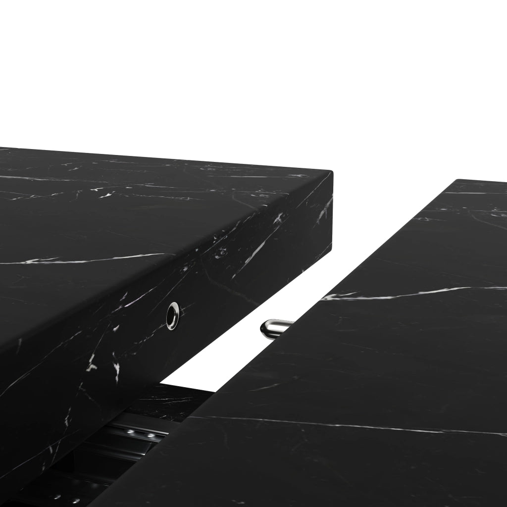 Tavolo da Pranzo Allungabile ¨C MINIMAL ¨C Nero, Legno, 110(140)x80x76 cm, 6 Persone