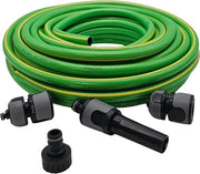 Serpentino per giardino 30 m - tubo per irrigazione con set di connessione - adatto per l'irrigazione di giardini