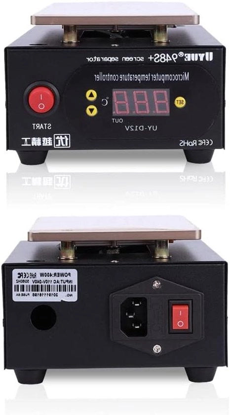 Separatore di Schermo LCD 400W con Sistema di Aspirazione - Strumento di Riparazione per LCD e Separazione di Schermo