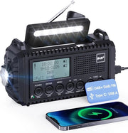 Radio Opwindbaar per Mano - Radio di Emergenza - Radio a Dinamo - Radio a Manubrio - Camping - Esterno - Situazioni di Emergenza - Viaggi - Survival