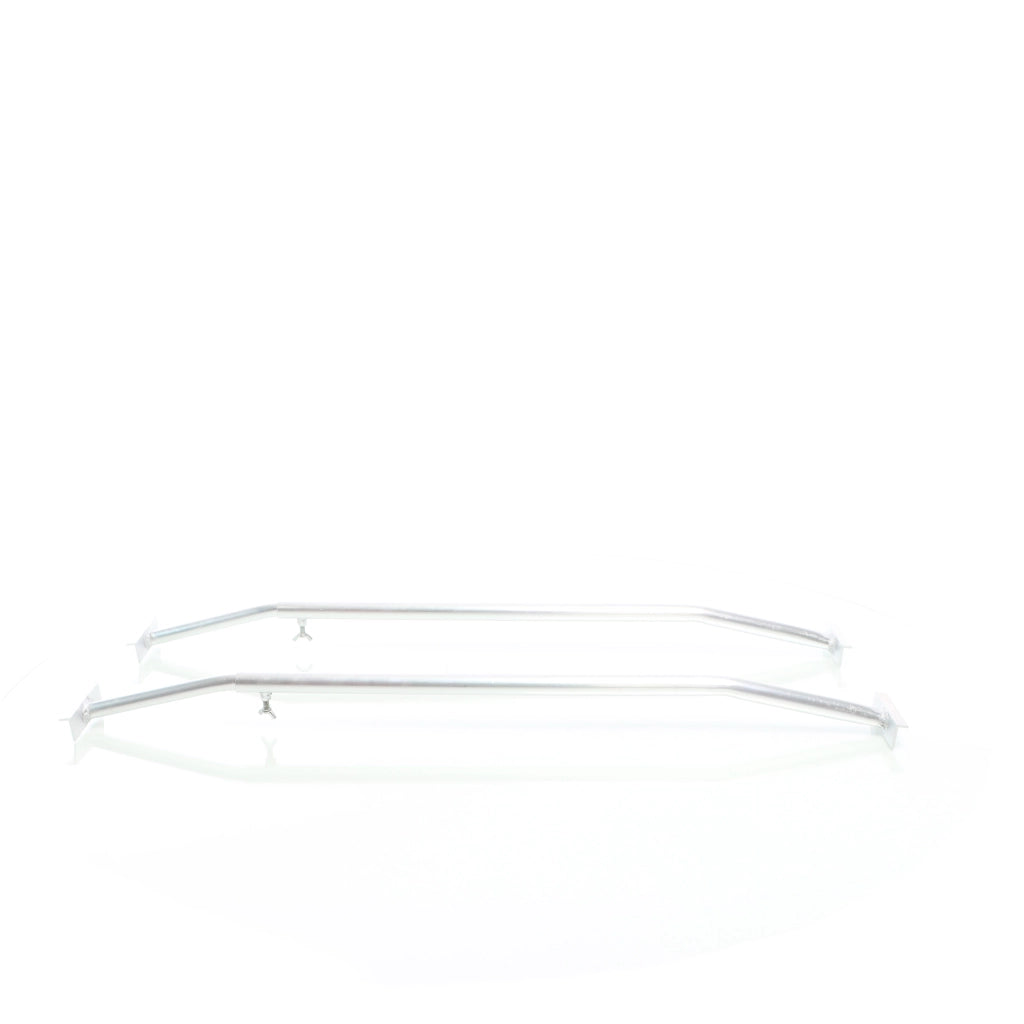 Staffe telo per rimorchi leggeri e carrelli appendice, 2 barre allungabili 100-145cm, in alluminio