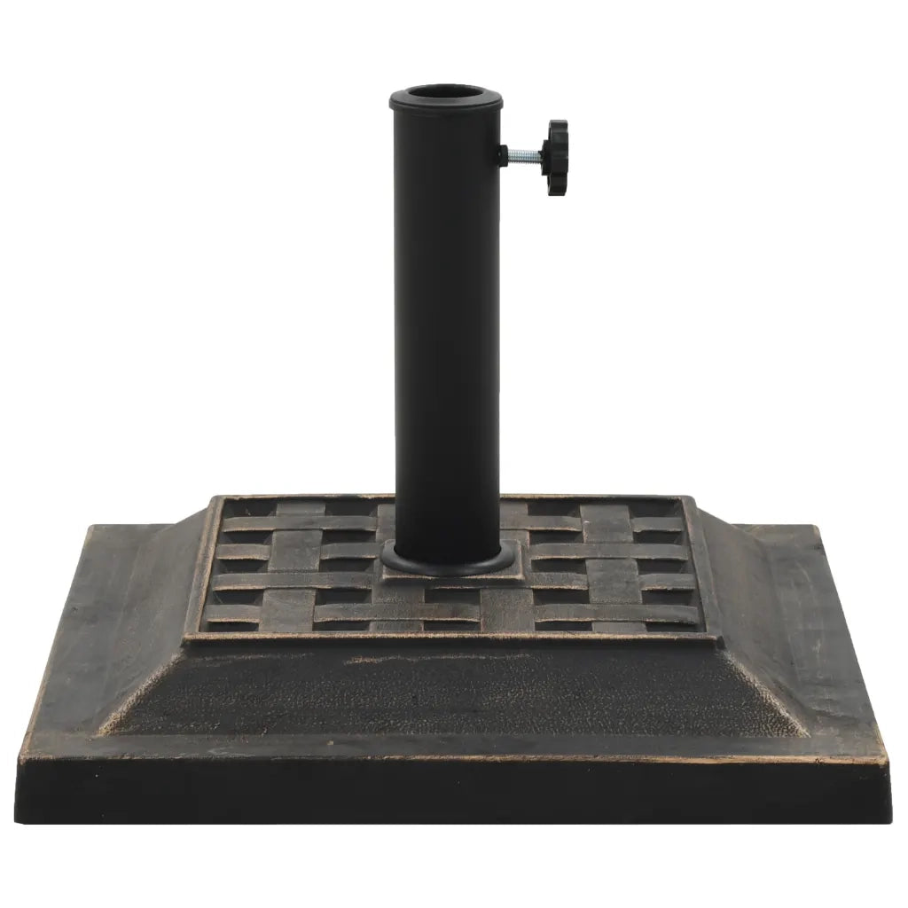 Base per Parasole Quadrata in Poliresina 12 kg Bronzo CFW6224784