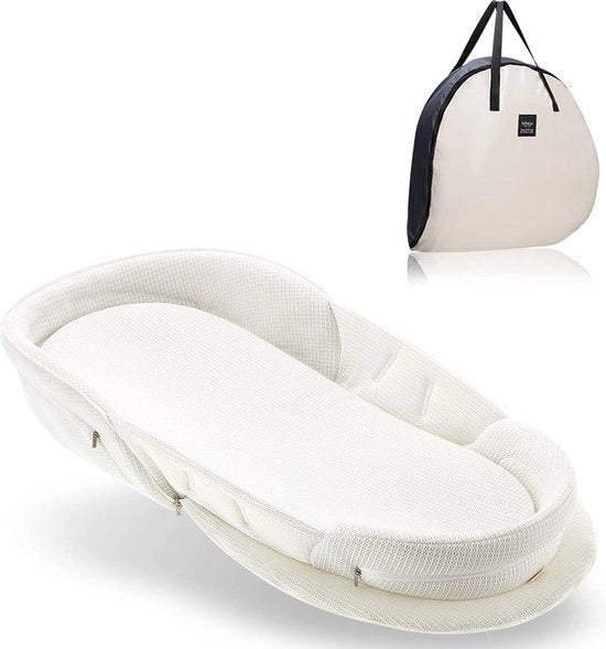Culla portatile, protezione womb-like per bambini da 0 a 36 mesi (bianca)