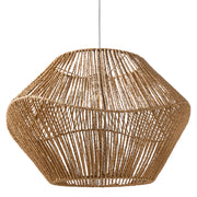Lampada a sospensione Corda di carta naturale Plafoniera con paralume intrecciato Sala da pranzo Soggiorno Stile Boho