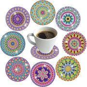 Set con strumenti per pittura a diamanti, sottoscrizioni per mandala DIY