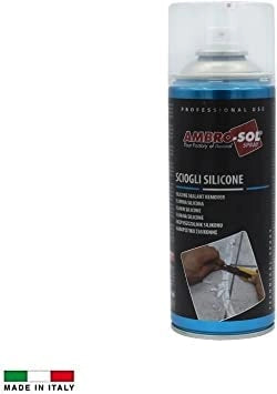 Sciogli silicone spray 400 ml rimuovi residui senza rovinare le superfici azione rapida Ambro-Sol