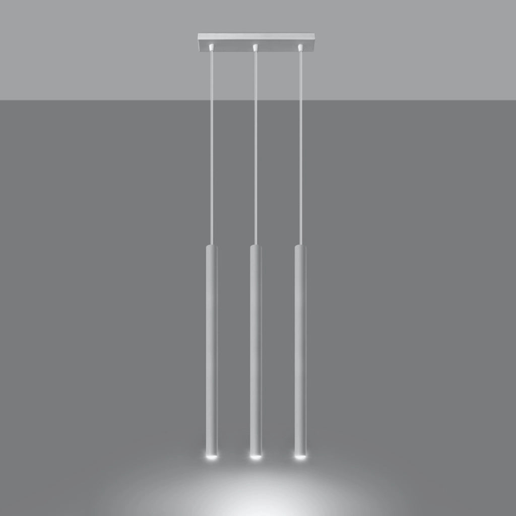Lampadario Velino 3 luci bianco metallo Pure Lume G9