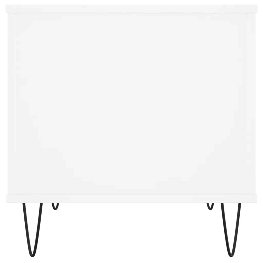 Tavolino da Salotto-Tavolino da soggiorno-Tavolo Bianco 60x44,5x45 cm in Legno Multistrato 762854