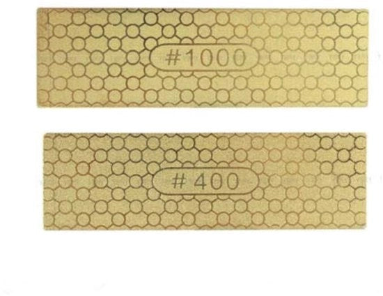 Sostituzione di Lame - Pietra di Affilatura Bifacciale - Pietra di Affilatura per Coltelli - Pietra di Diamante per Affilatura - Portatile - Affilatura Efficiente - 400/1000 Grana - Blocco di Affilatura