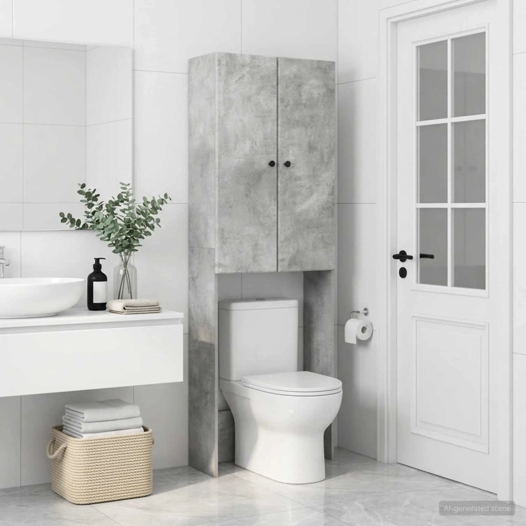 Mobile Bagno BREDA Grigio Cemento 66 x 25,5 x 190 cm 897578