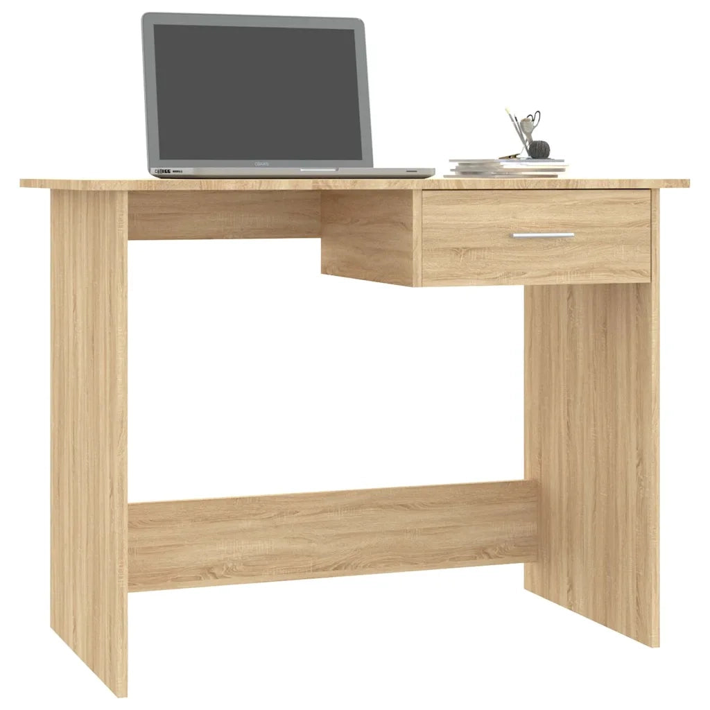 Scrivania Rovere Sonoma 100x50x76 cm in Legno Multistrato 800552