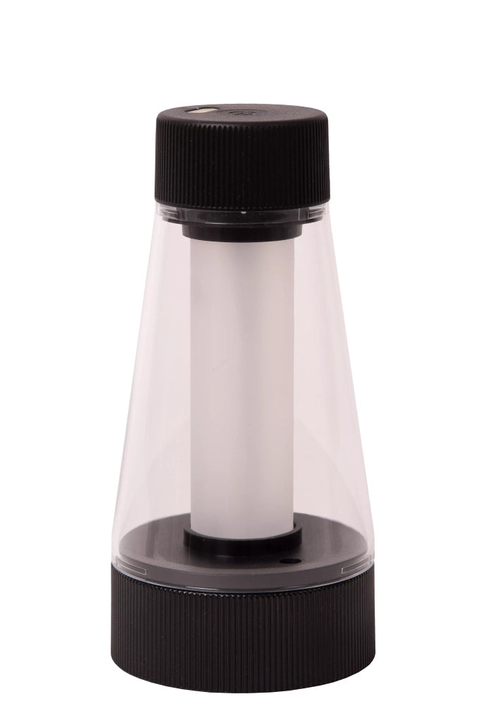 Lampada da tavolo ricaricabile LED nera Lucide Lorali