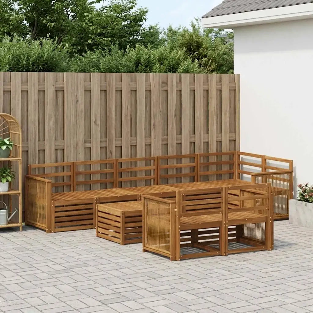 Set divani Legno di Acacia Massello 3384535