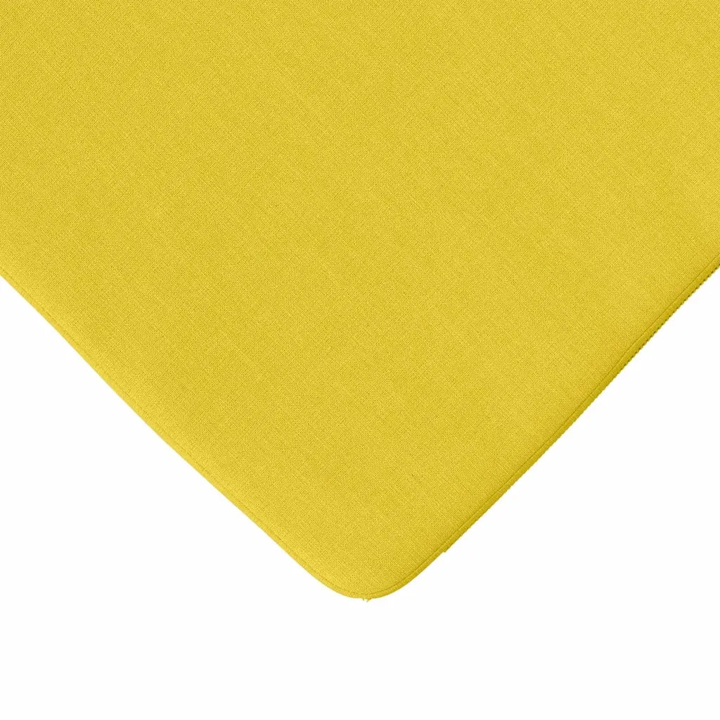 Cuscini per Seduta 4 pcs Giallo Chiaro 40 x 40 x 3 cm Tessuto
