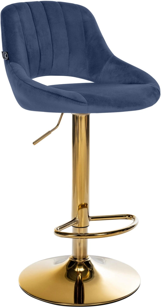 Sgabello da bar Milet velluto oro 1