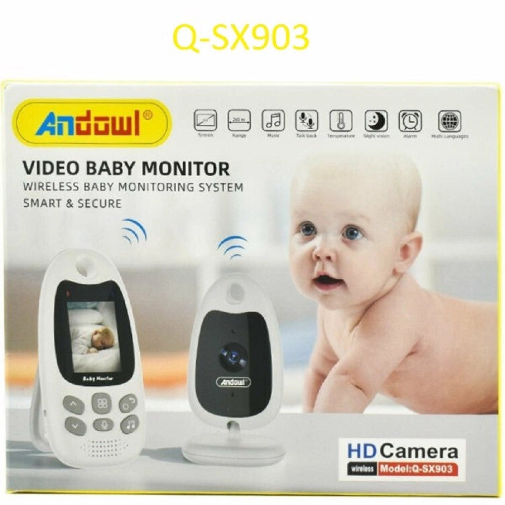 Trade Shop - Baby Monitor Wireless 2" Hd Monitoraggio Bambino A 2 Vie Bidirezionale Q-sx903 -