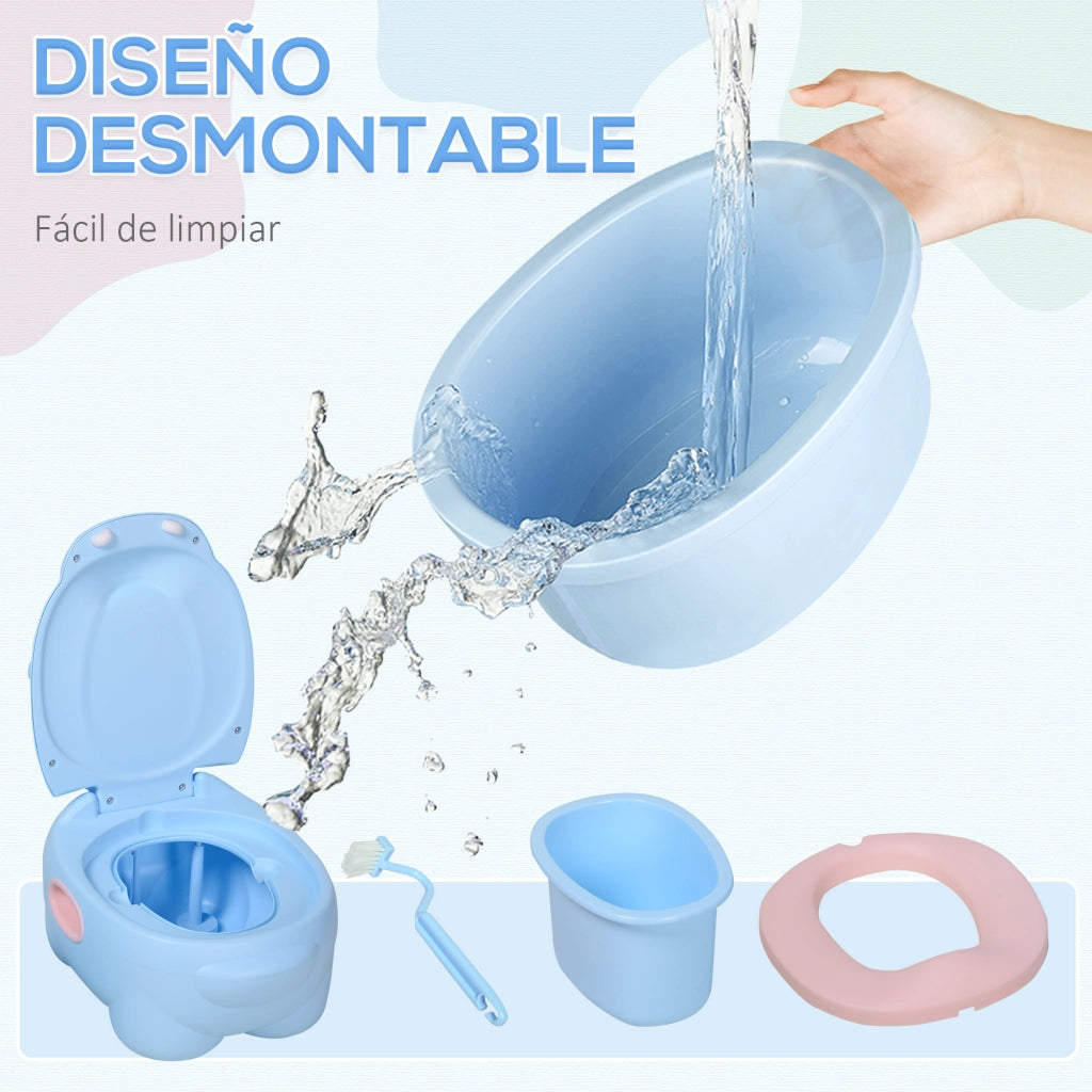 Orinalino per Bambini a Forma di Ippopotamo ¨C zephmum ¨C Blu 40x30x23 cm