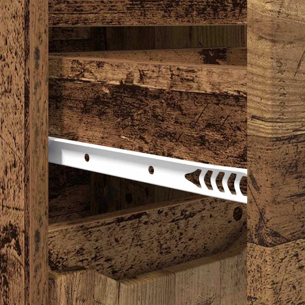 Mobile da Bagno con cassetto Legno vecchio 30,5 x 30 x 101 cm 888745