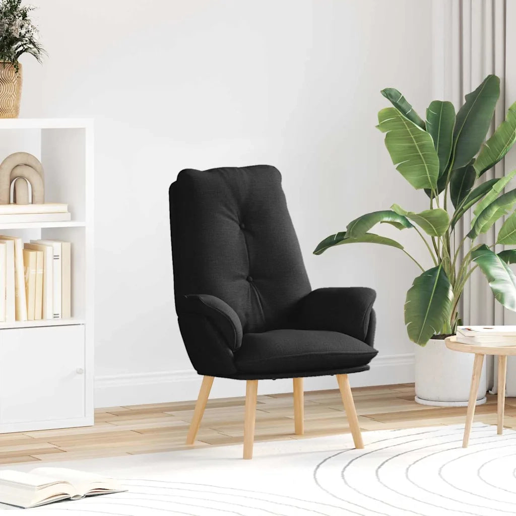 Divano Sedia-Poltrona-Poltroncina Nero 69 x 74 x 93 cm Tessuto e compensato 606145