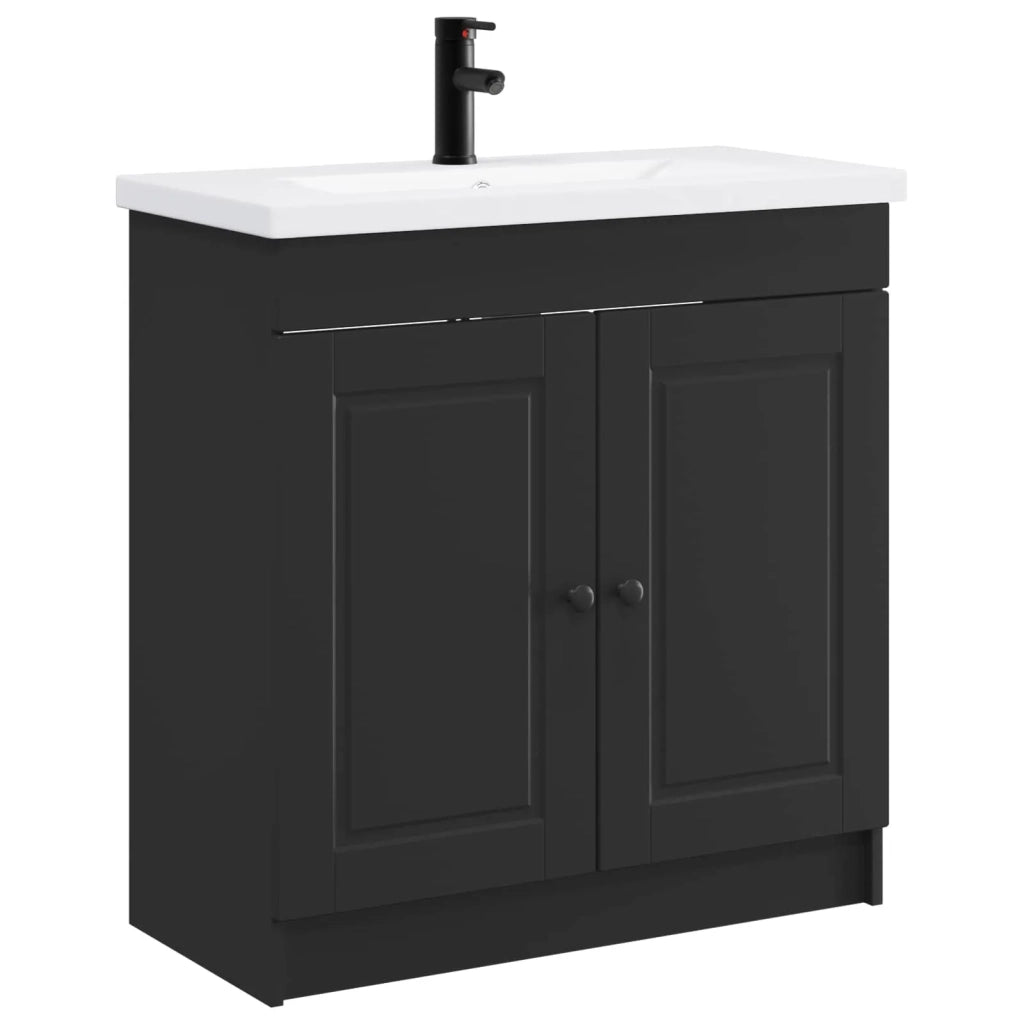 Set di mobili per il bagno Nero 78,5 x 37,5 x 81 cm 3404135