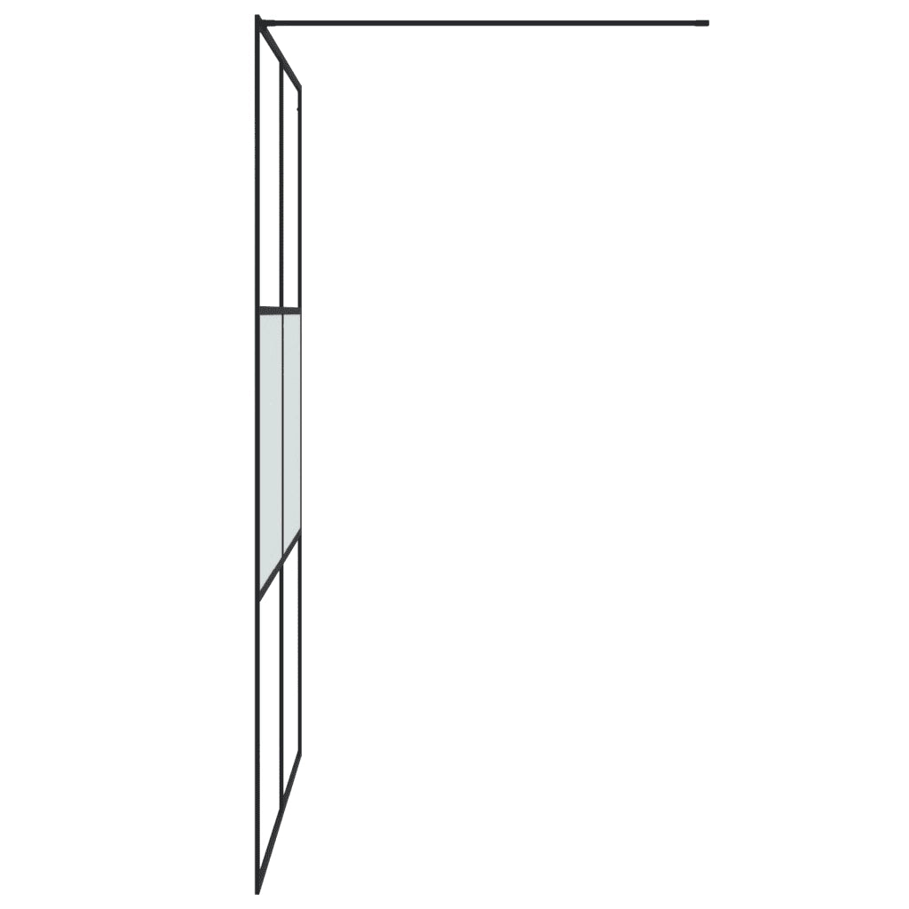 Parete Doccia Walk in 140x195 cm Vetro Semi Smerigliato ESG 152109