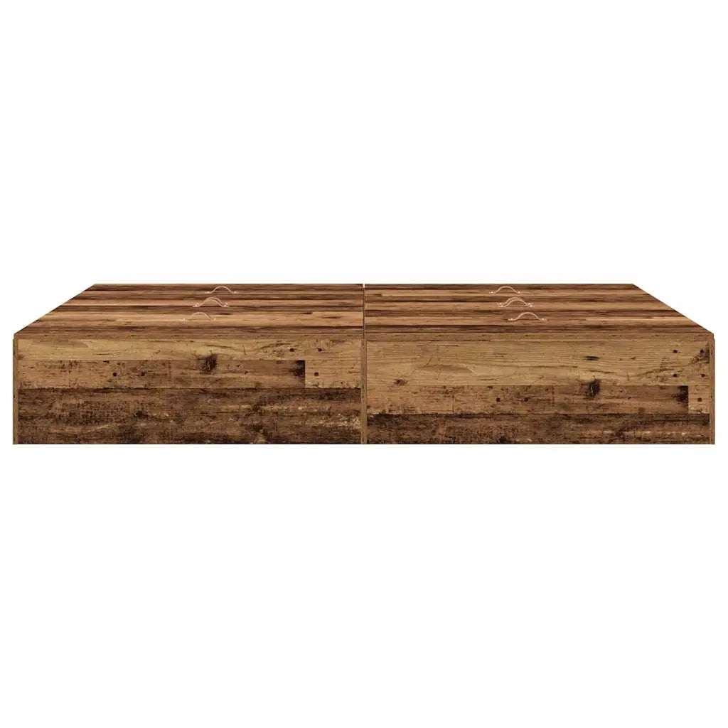 Struttura letto con contenitore Legno vecchio 150 x 200 cm 3335387