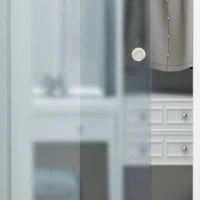 Porta Scorrevole in Vetro Smerigliato con Binario in Alluminio per Bagno Cucina Studio Vetro 205cm
