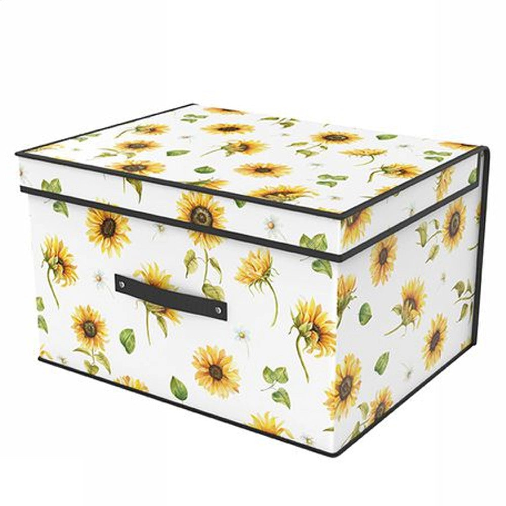 Trade Shop - Box Scatola Salvaspazio Armadio Contenitore Porta Oggetti Organizer 50x40x30 Cm -
