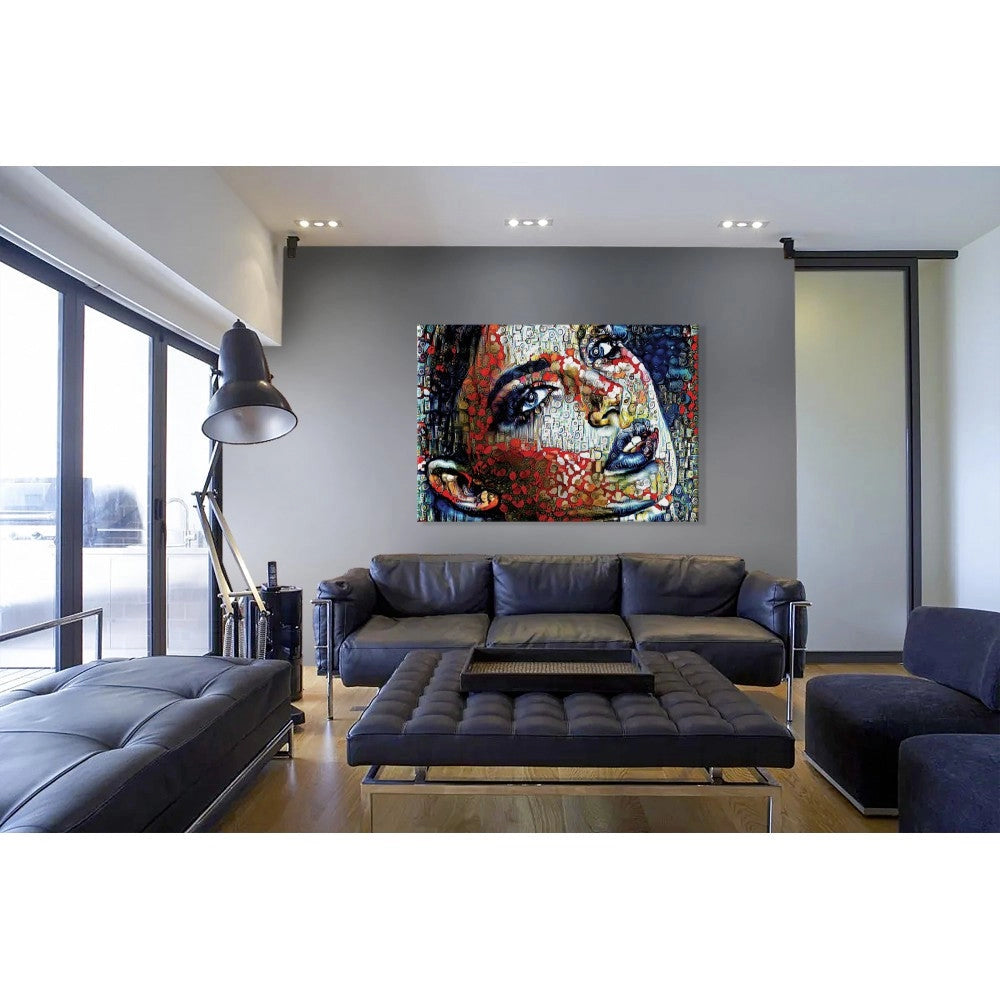 WOMAN Abstraction - Quadro Canvas su telaio in legno Misura: 70X50 cm