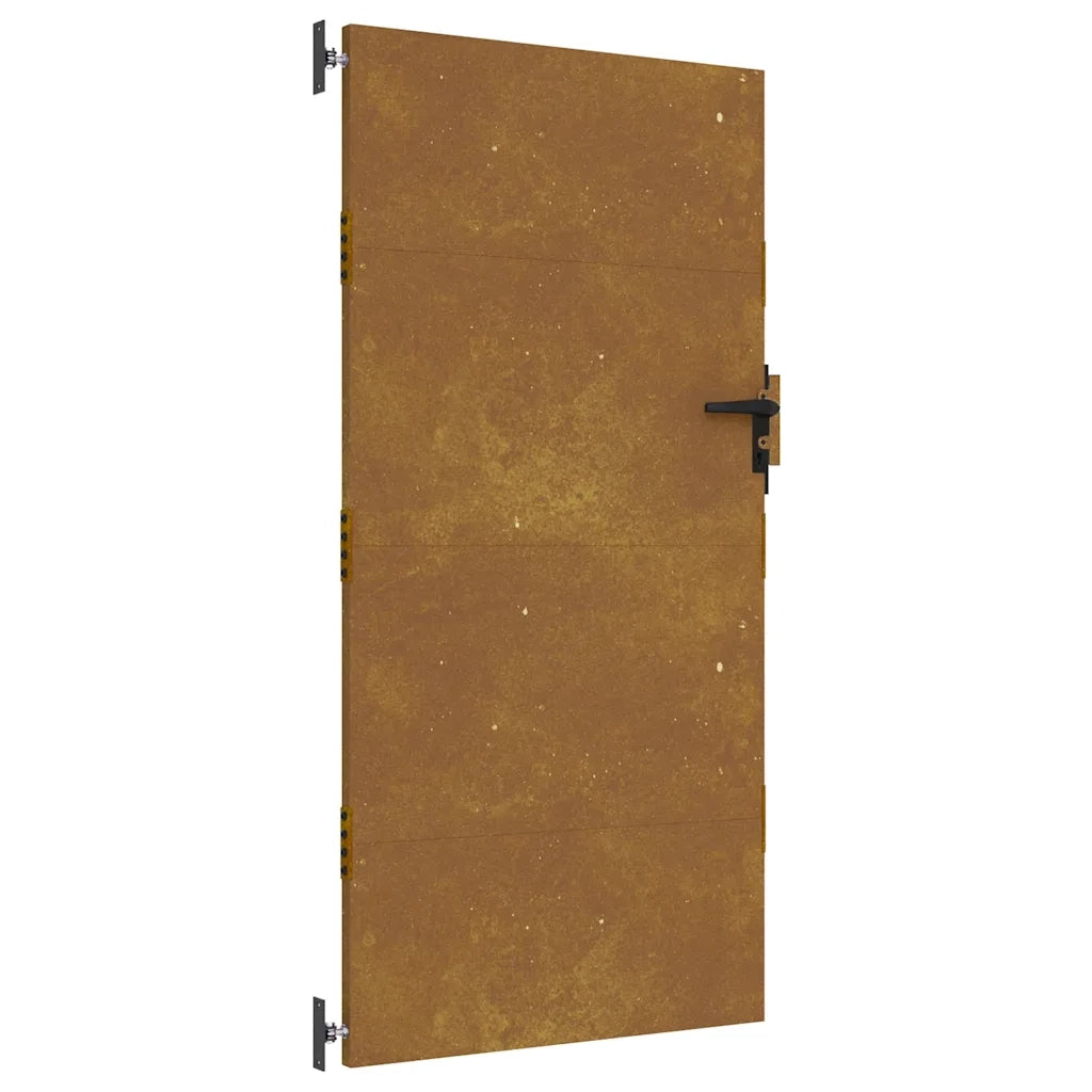 Cancello da giardino 85x175 cm in acciaio Corten 153260