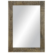 vidaXL Specchio da Bagno 50x2,5x70 cm in Legno Massello di Mango