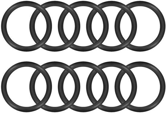 O-ring in gomma - Pacchetti di sigillatura - Anelli di sigillatura - Nitrile - 98mm OD 91mm ID 3.5mm Spessore - Nero - 10 pezzi.
