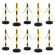 Set di Pali Stradali con Catena in Plastica di 10 m cod mxl 60446