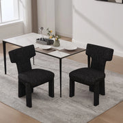 Poltrona Accent in Tessuto Chenille senza Braccioli ¨C MINIMAL ¨C Grigio Nero, Gambe in Legno