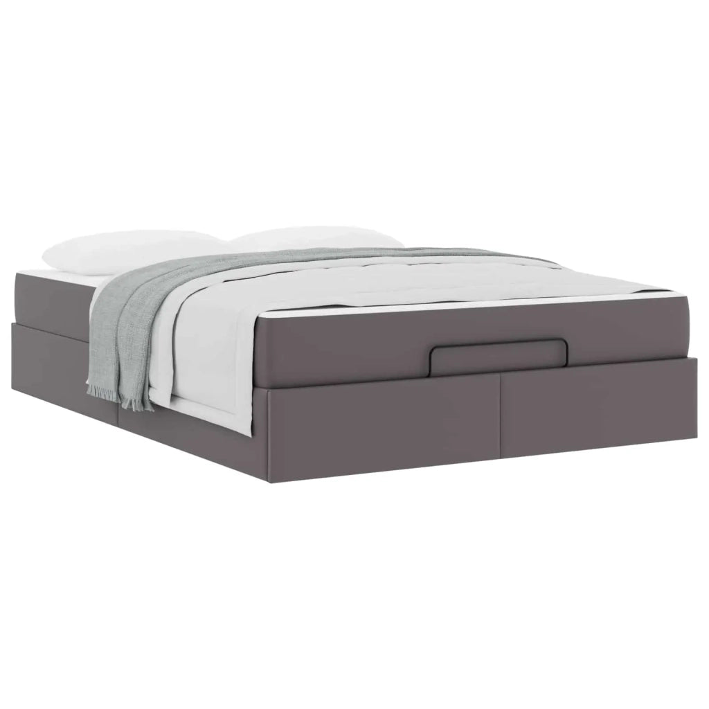 Struttura letto con materasso Altro 2 pcs Grigio PVC 3399427