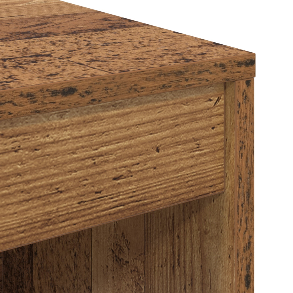 Scrivania Rustica Finitura in Legno Vecchio Legno 80 x 40 x 76 cm