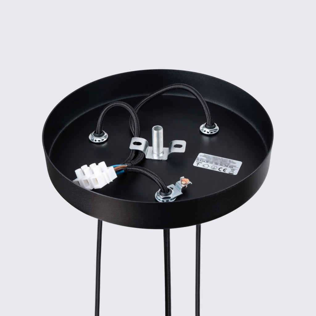 Lampada a sospensione nera Ø20 3 luci GU10 GRAVIO Pure