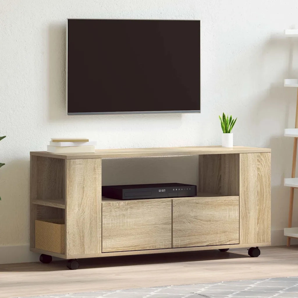 Mobile TV-Credenza per TV-Console TV Rovere Sonoma 102x34,5x43 cm in Legno Multistrato