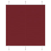 Tenda Plissettata Rosso Bordeaux 115x150 cm Larghezza Tessuto