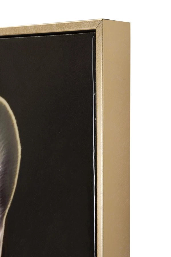 DIPINTO SU TELA LACCATO BULLY C/CORNICE CM 62X4X82