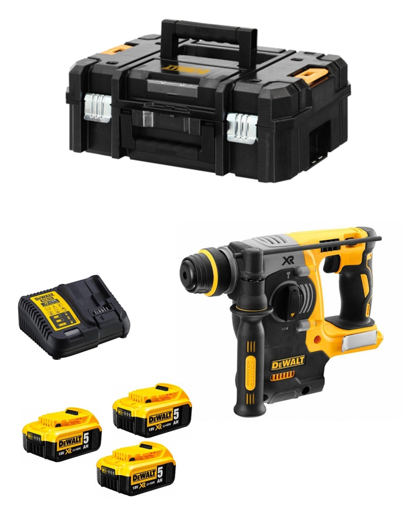 Tassellatore DeWALT DCH273P3T (3 x 5,0 Ah + DCB115 + TSTAK II)