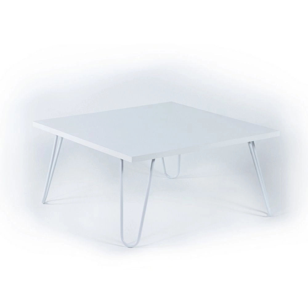Tavolino da salotto 60x60x29 cm bianco Ilia
