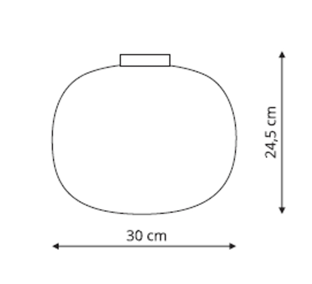 Plafoniera Light Prestige Jukon bianca/nera 30cm E27 1 luce